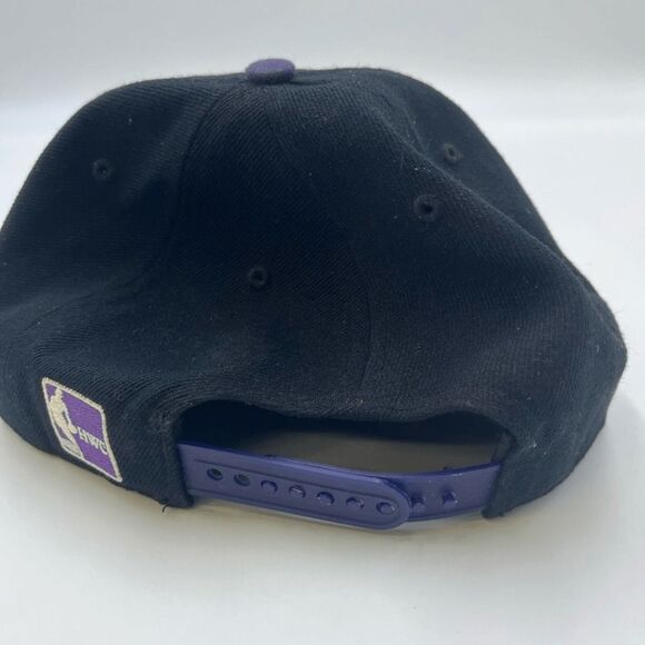 Y2K Toronto Raptors Black & Purple Snapback adjustable hat cap NBA UNISEX - Picture 3 of 6